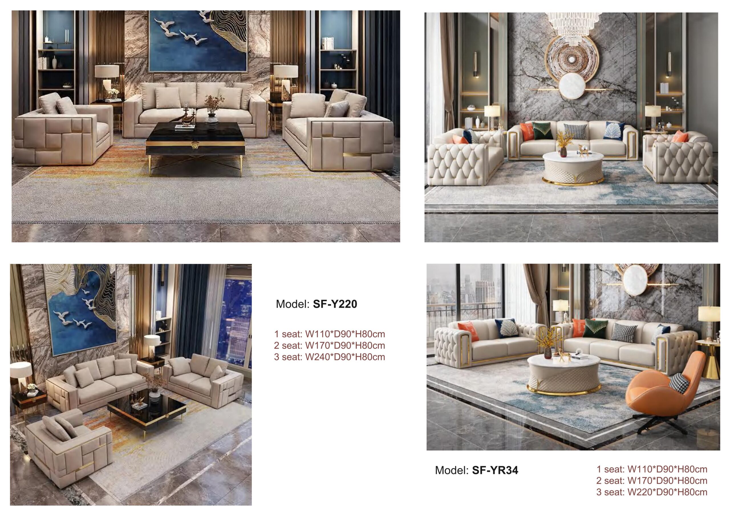 Yexuan Luxury Living room Furniture Catalog 2024 圖片 16 scaled